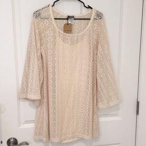 Lace ivory dress